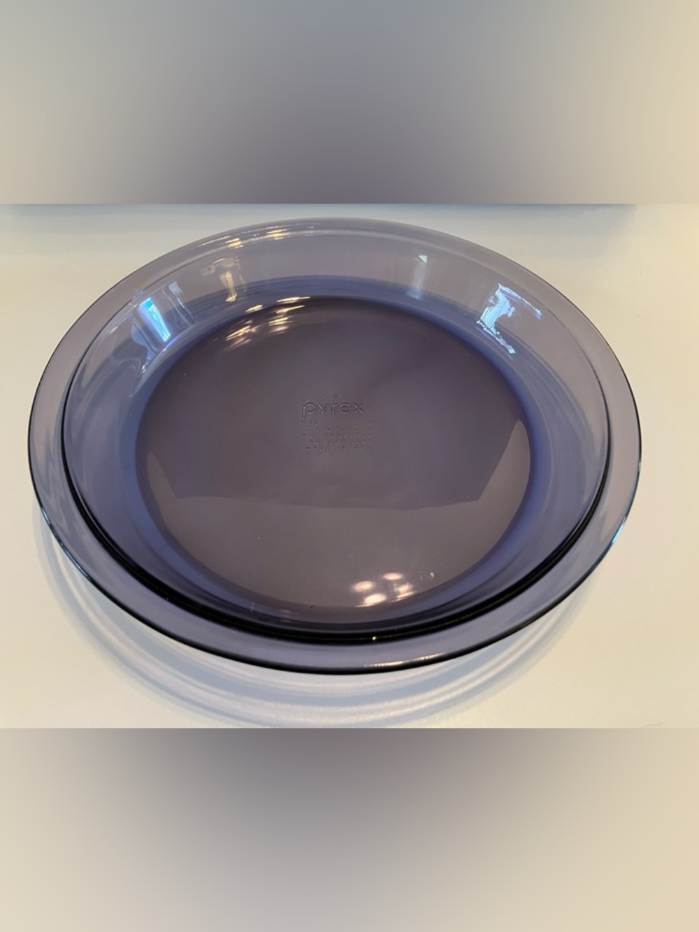 Pyrex Amethyst Glass Pie Plate